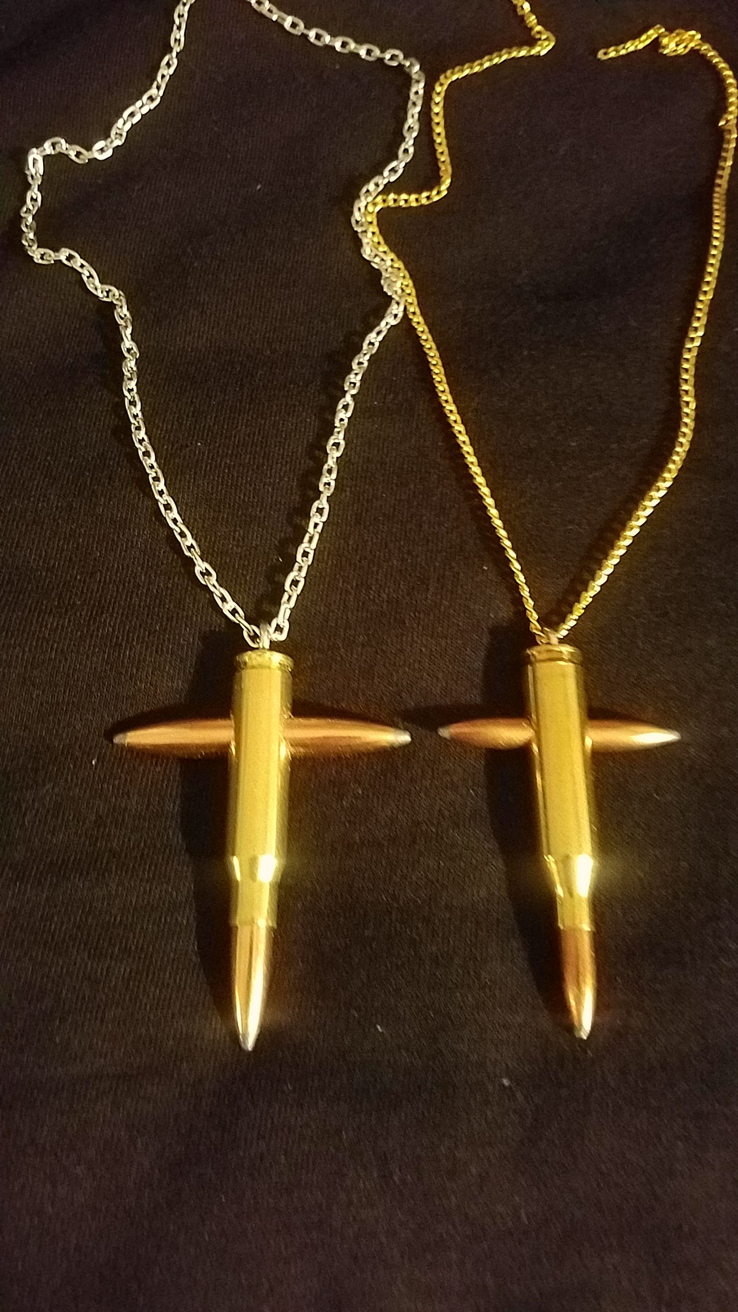 Ammo Bullet Cross Necklace 243 / 30 caliber