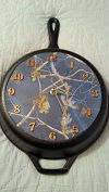 Thumbnail: Camo Cast Iron Skillet Frying Pan Clock