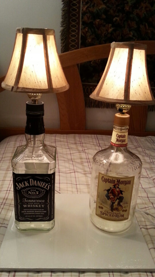 Thumbnail: Liquor Bottle Electric Lamps with Shade