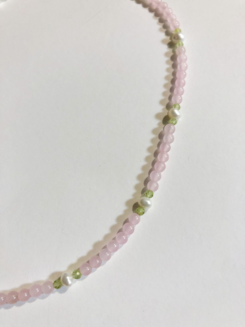 Thumbnail: Rose Quartz x Pearl Chocker 粉晶珍珠