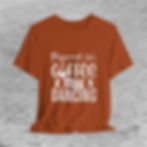 Thumbnail: Short Sleeve Tee - Powered by Coffee and Dancing