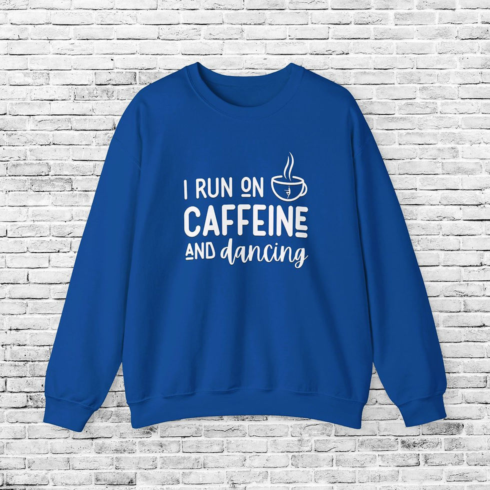 Thumbnail: Unisex Heavy Blend™ Crewneck Sweatshirt - I run on Caffeine and Dancing