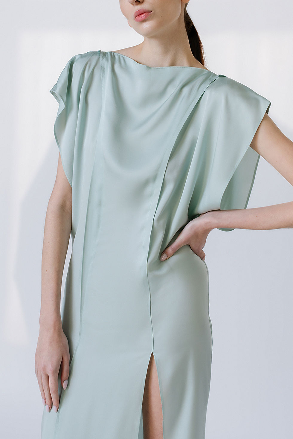 Thumbnail: Zero Waste WINGS dress in pure Silk