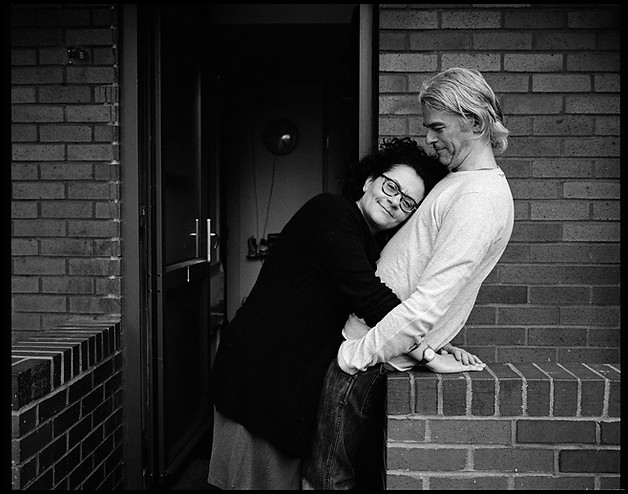 Portrait of a woman embracing her man | love, sex and relationships