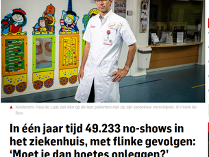 Wederom een ziekenhuis met meer dan 49,000 no-shows!
