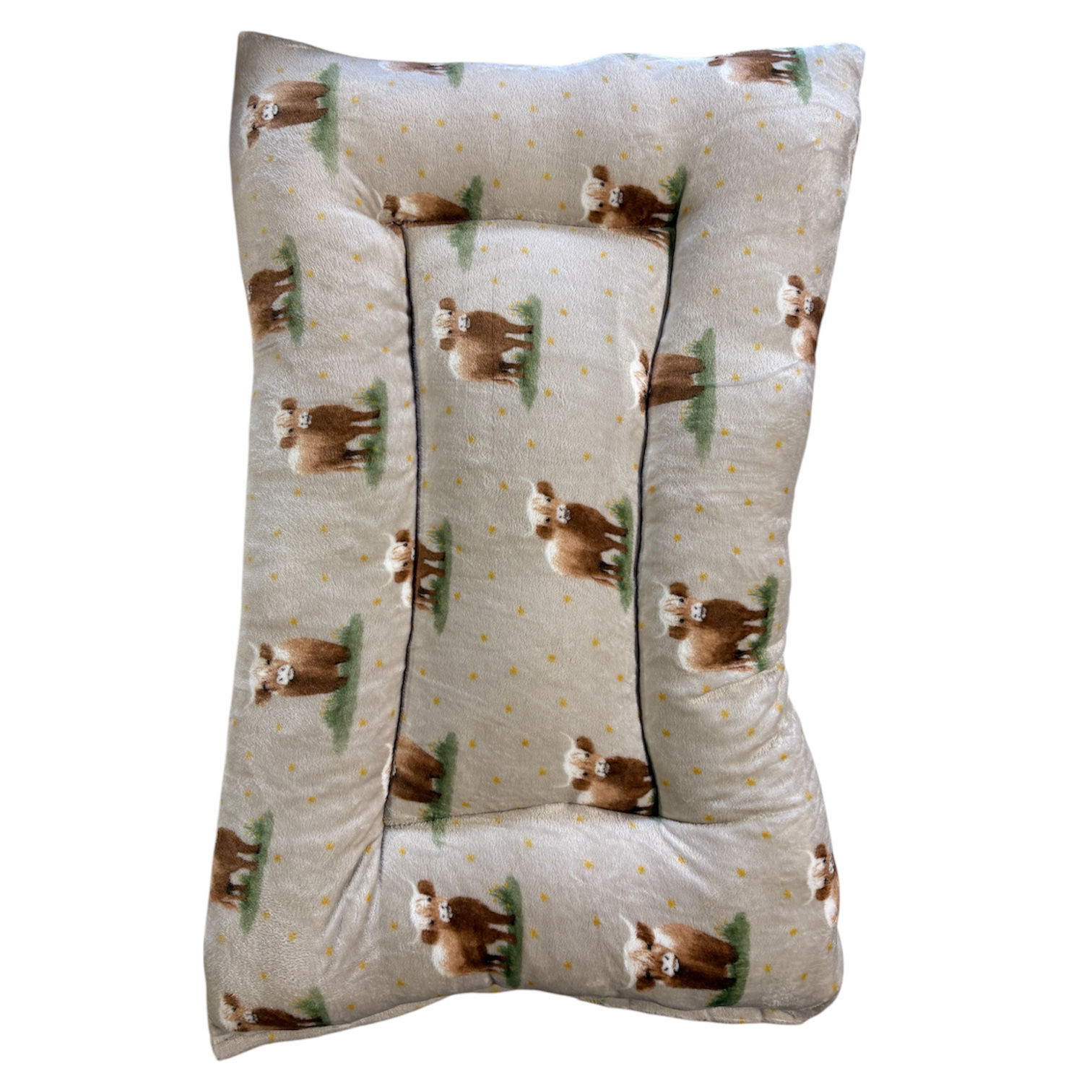 Duvet Cuddlesoft Cushion- Beige Highland Cow 