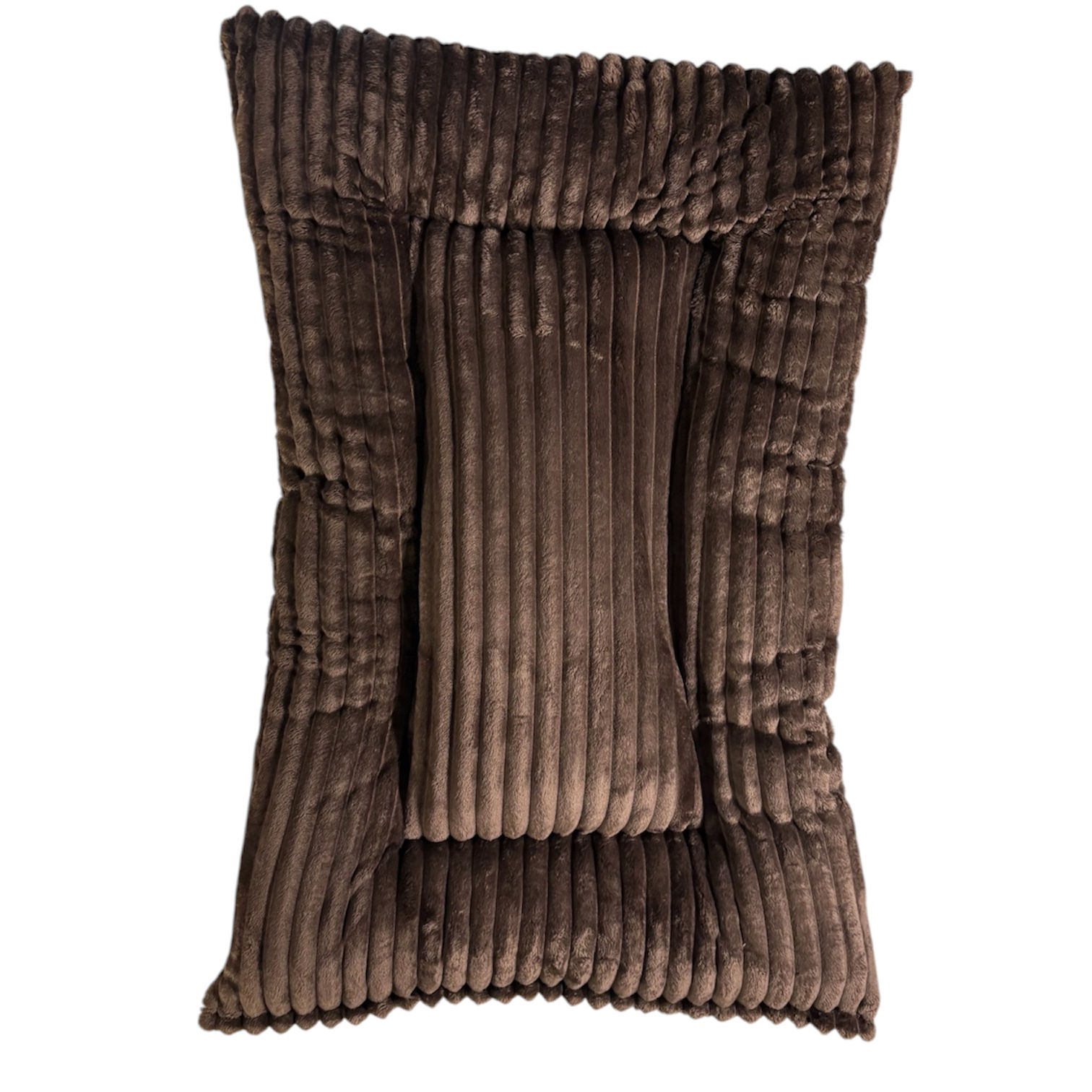 Duvet Cuddlesoft Cushion- Chocolate Ribbed