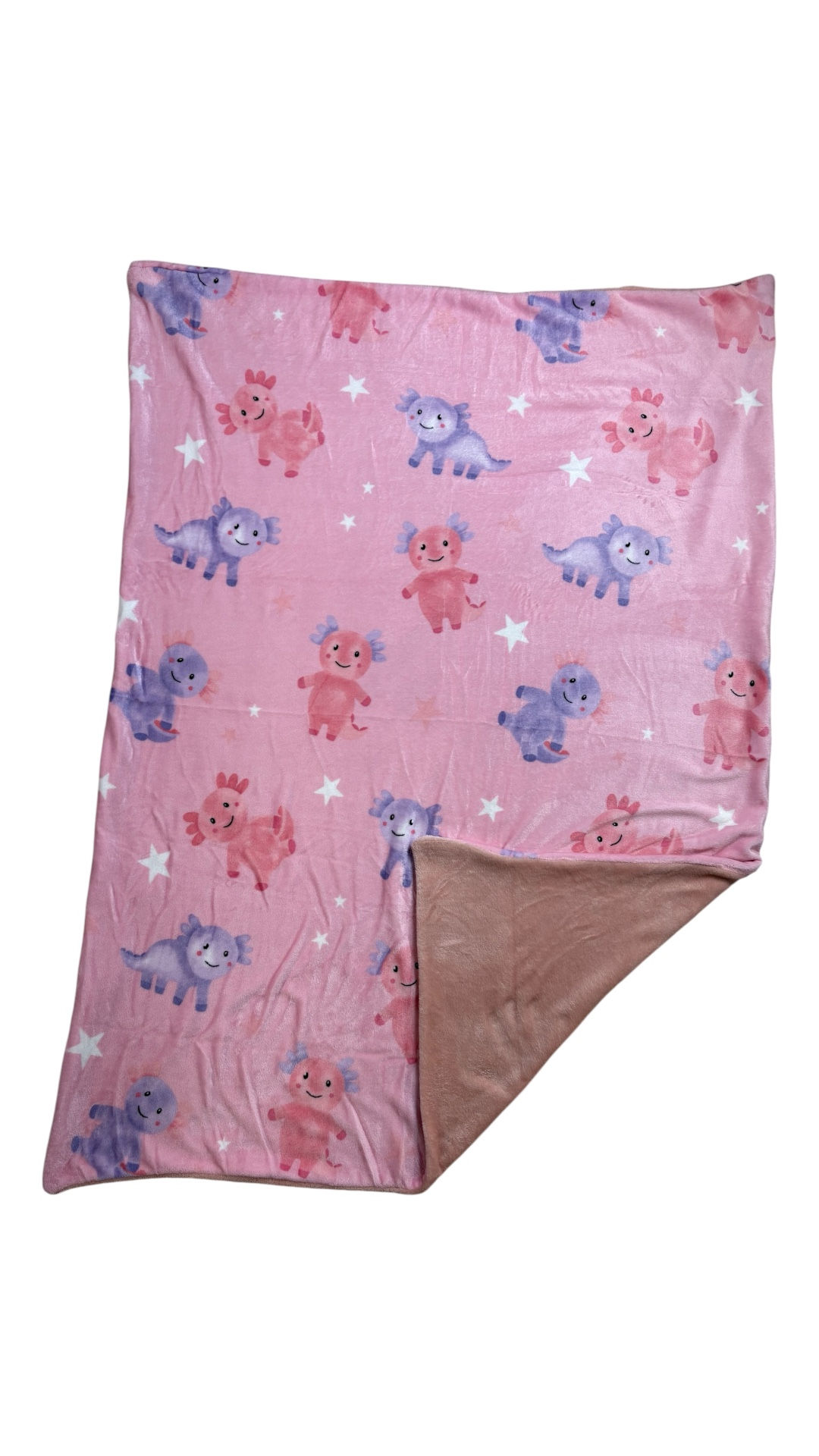 Cuddlesoft Blanket - Pink Axolotl