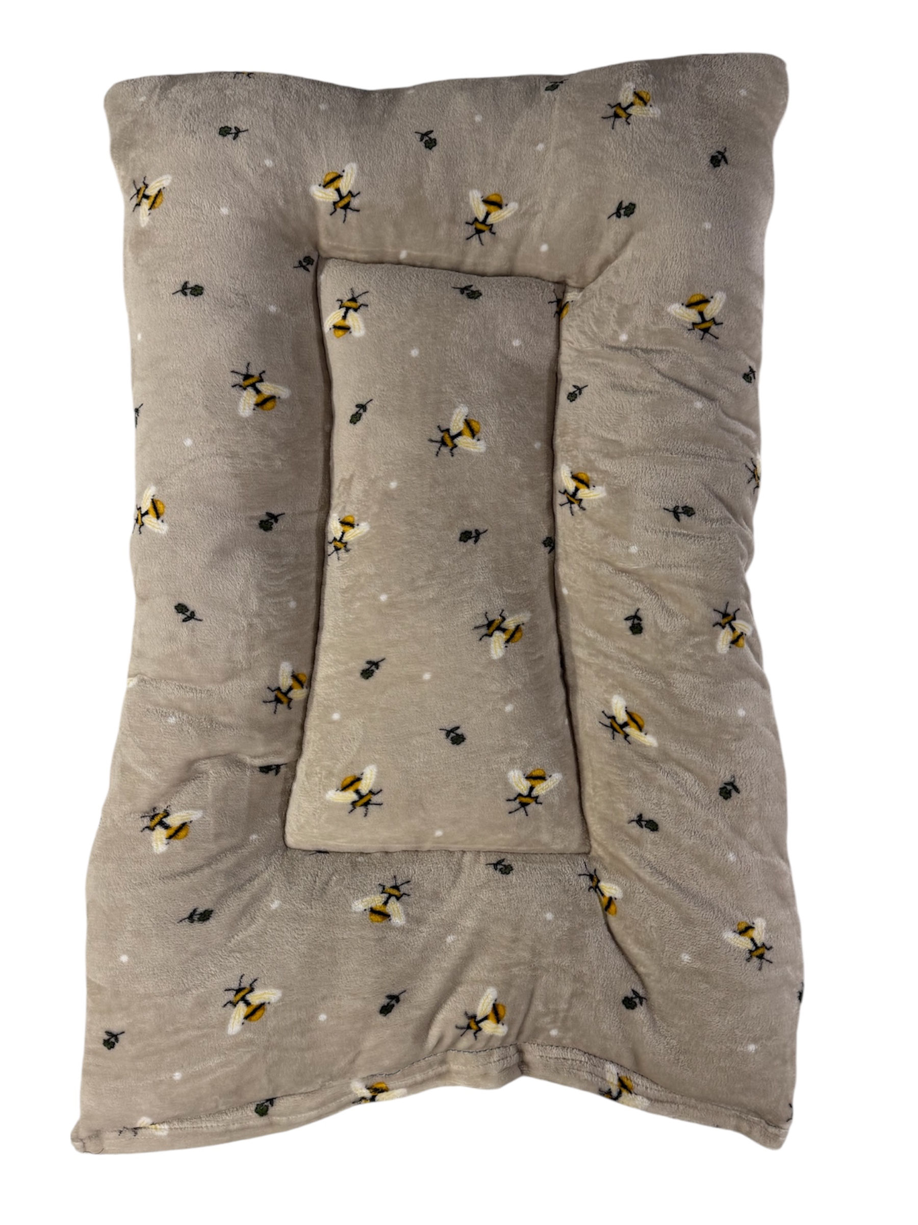 Duvet Cuddlesoft Cushion- Beige Bees