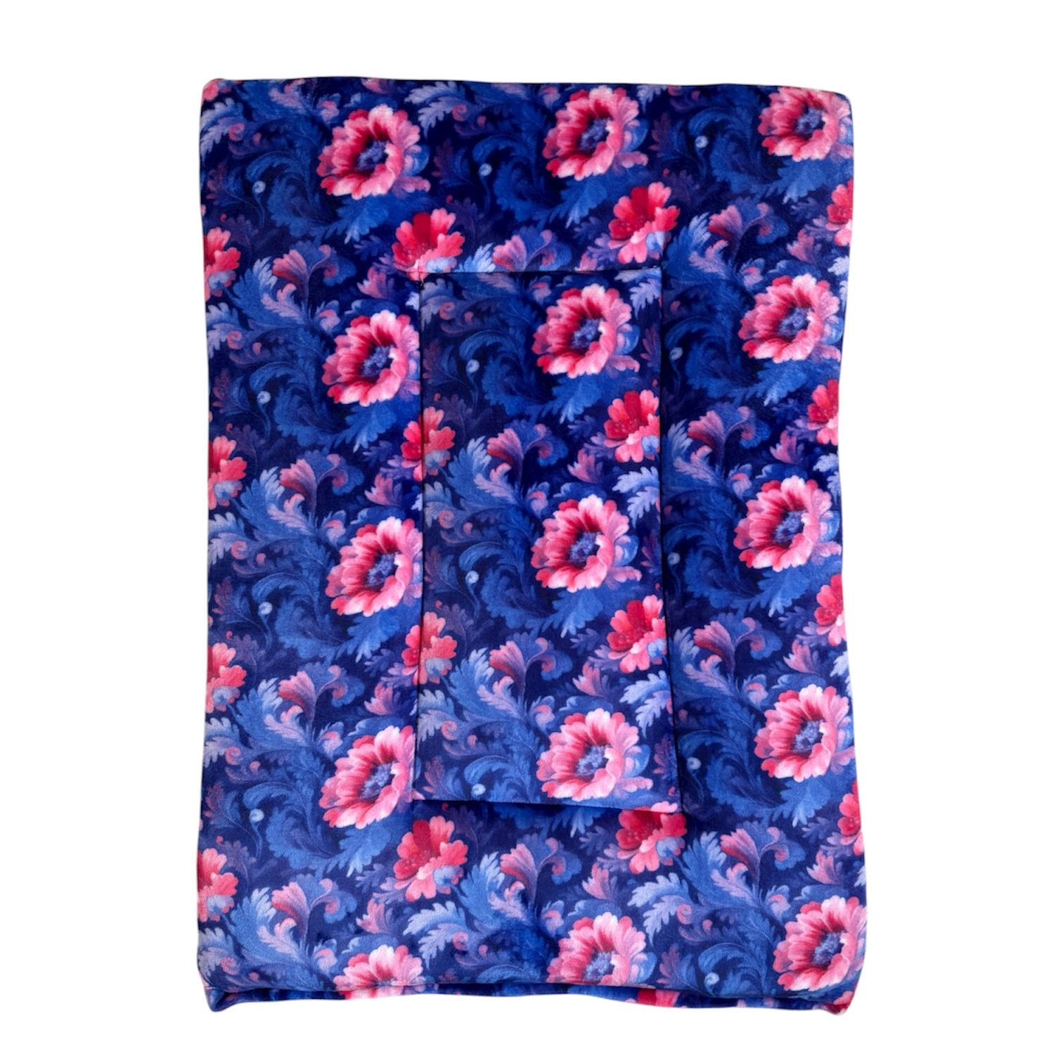 Extra Large Cuddlesoft Cushion (42x27inch) - Pink and Blue Flowers