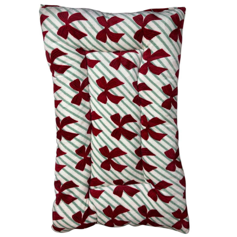 XL Duvet Cuddlesoft Cushion (39x28inch) -Christmas Bows