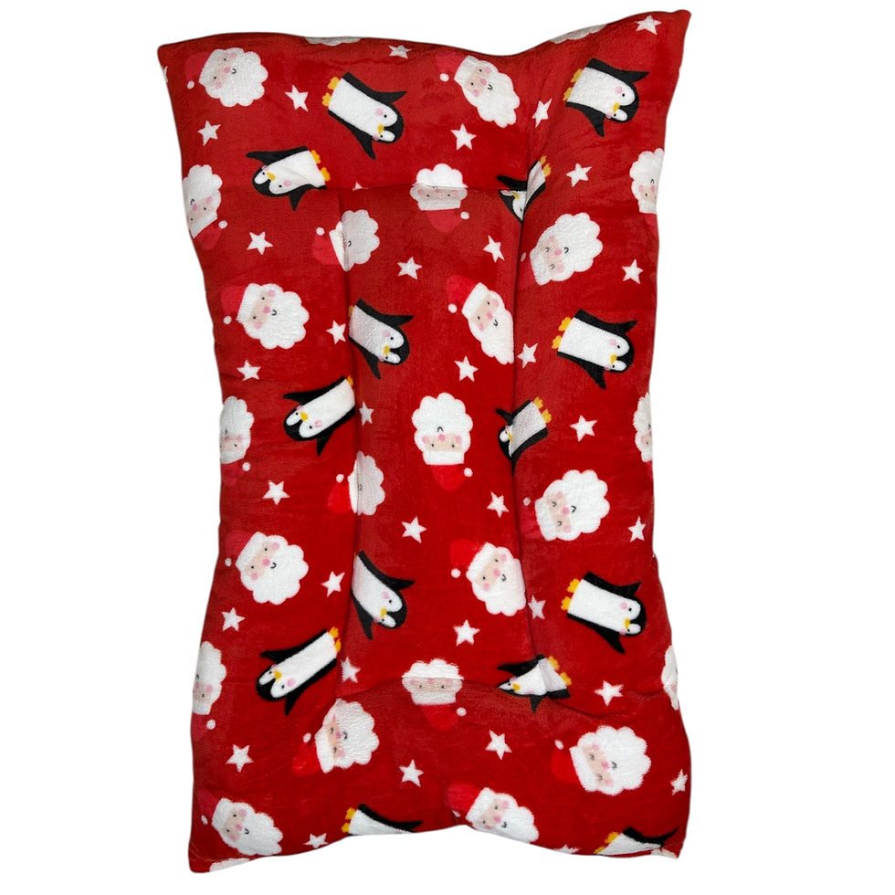 XL Duvet Cuddlesoft Cushion (39x28inch) -Christmas Santa and Penguins