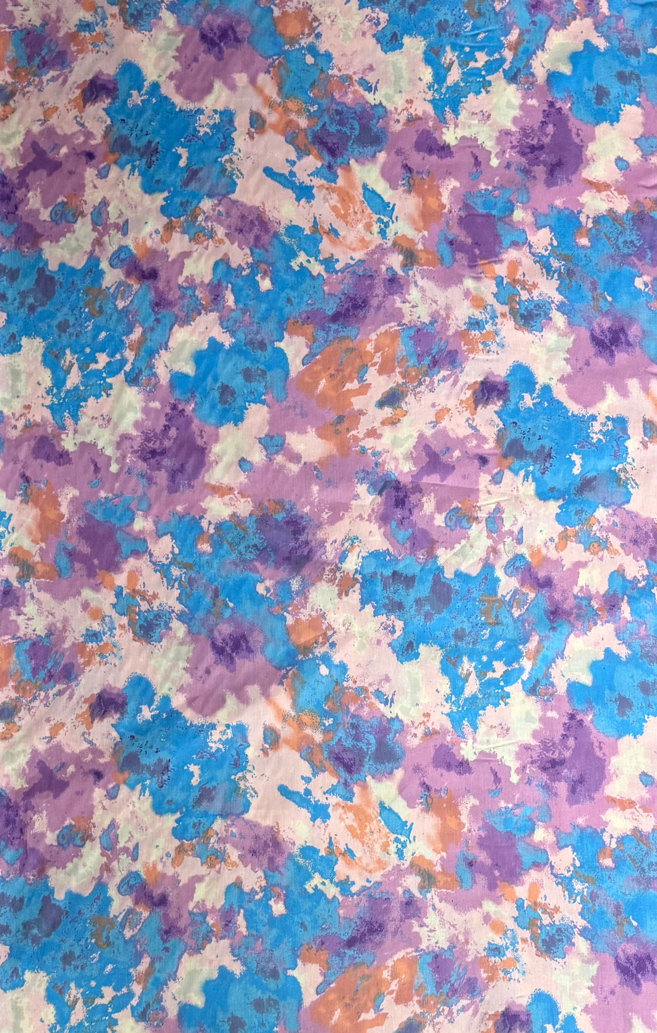 Cool Cotton Cushion - Tie Dye - Blue