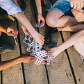 Playing Cards Outdoors