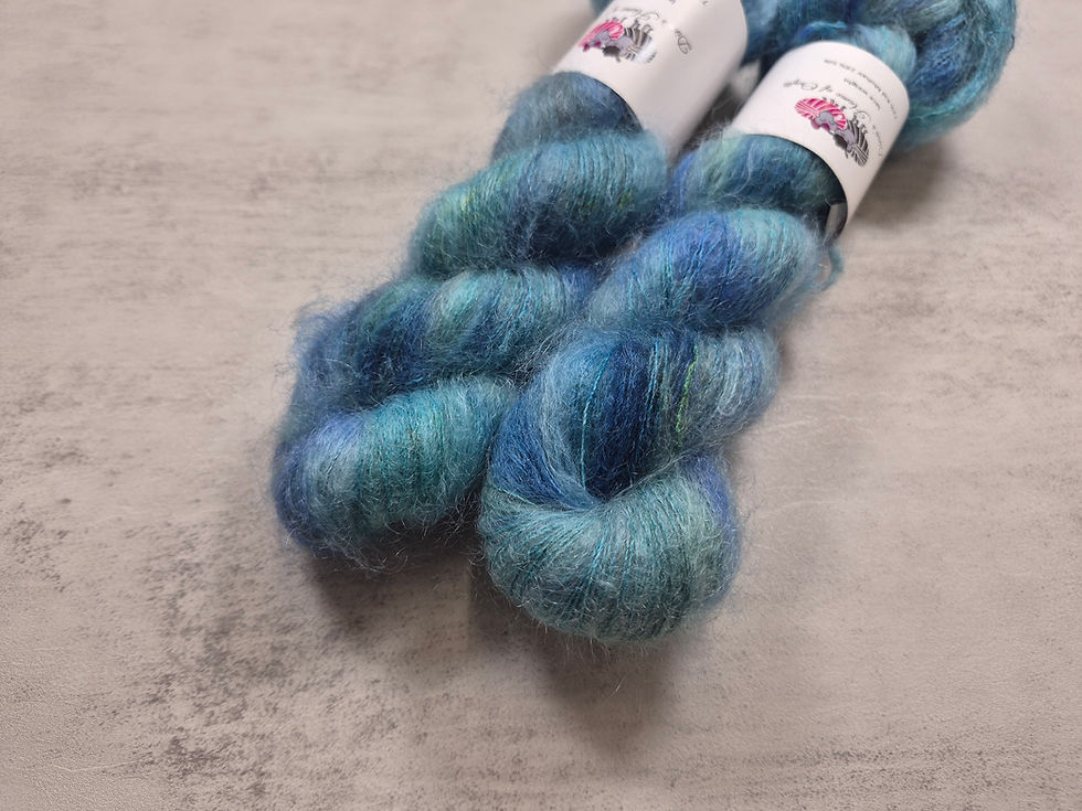 Миниатюра: Kid Mohair Silk yarn, Lace weight, 50 g, AEGEAN DAYDREAM