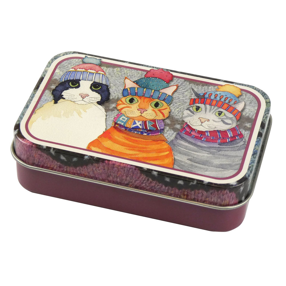 Emma Ball CATS IN HATS Hinged Tin