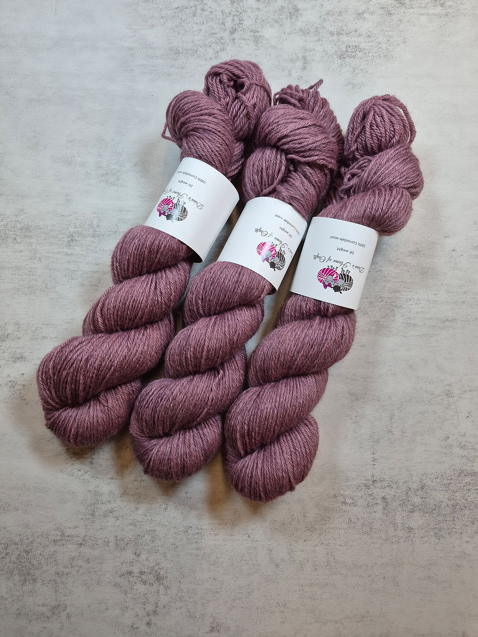 Miniaturbild: Corriedale DK weight yarn, 100 g, BROWN ROSE