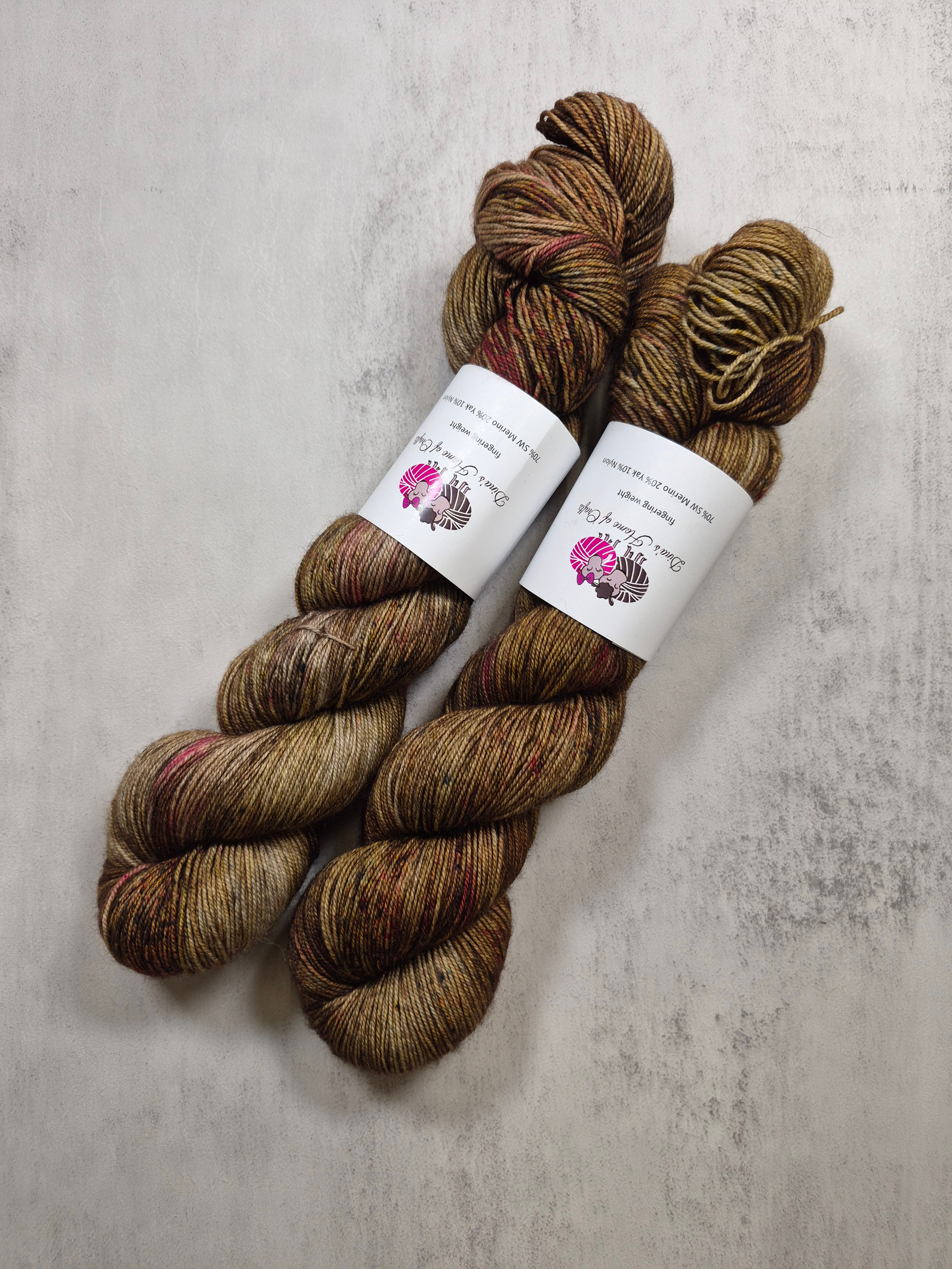 Yak, SW Merino,Nylon fingering weight yarn, 100 g, TAKE IT SLOW