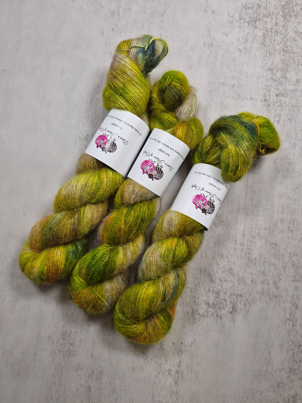 Miniature : Yak Cloud yarn, Lace weight, 50 g, MORNING MEADOW