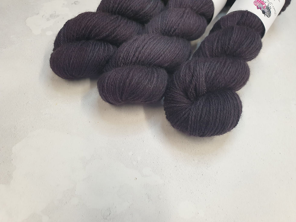 Miniaturbild: Corriedale DK weight yarn, 100 g, CHARCOAL