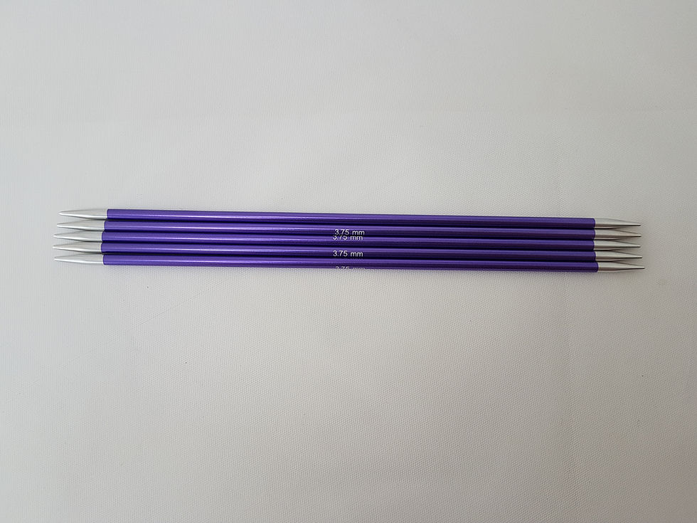 Miniature : KnitPro ZING double pointed needles, dpn's, 20 cm, sizes 2 - 8 mm