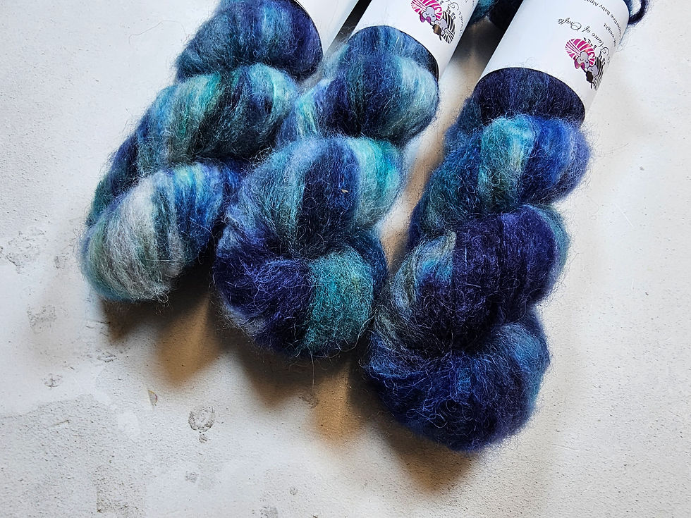 Miniaturbild: Superfine Baby Alpaca yarn, DK weight, 50 g, STORM WHISPER