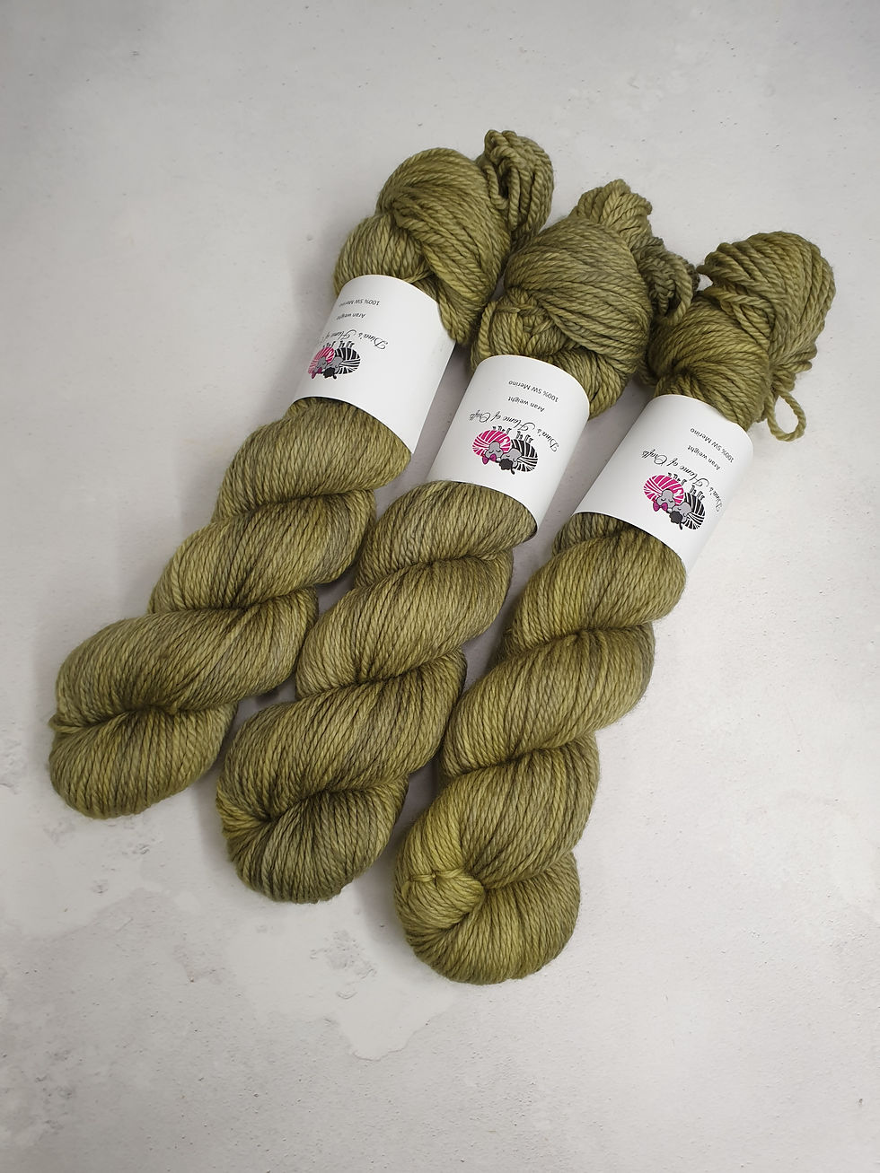 Thumbnail: SW Merino yarn, Aran weight, 100g, LICHEN