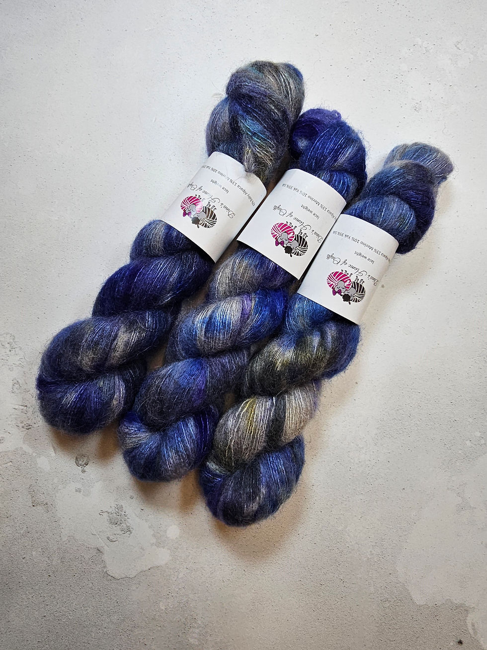 Yak Cloud yarn, Lace weight, 50 g, WAVE AFTER WAVE