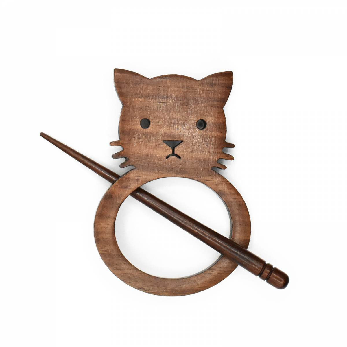 Lykke CAT SHAWL PIN, rosewood