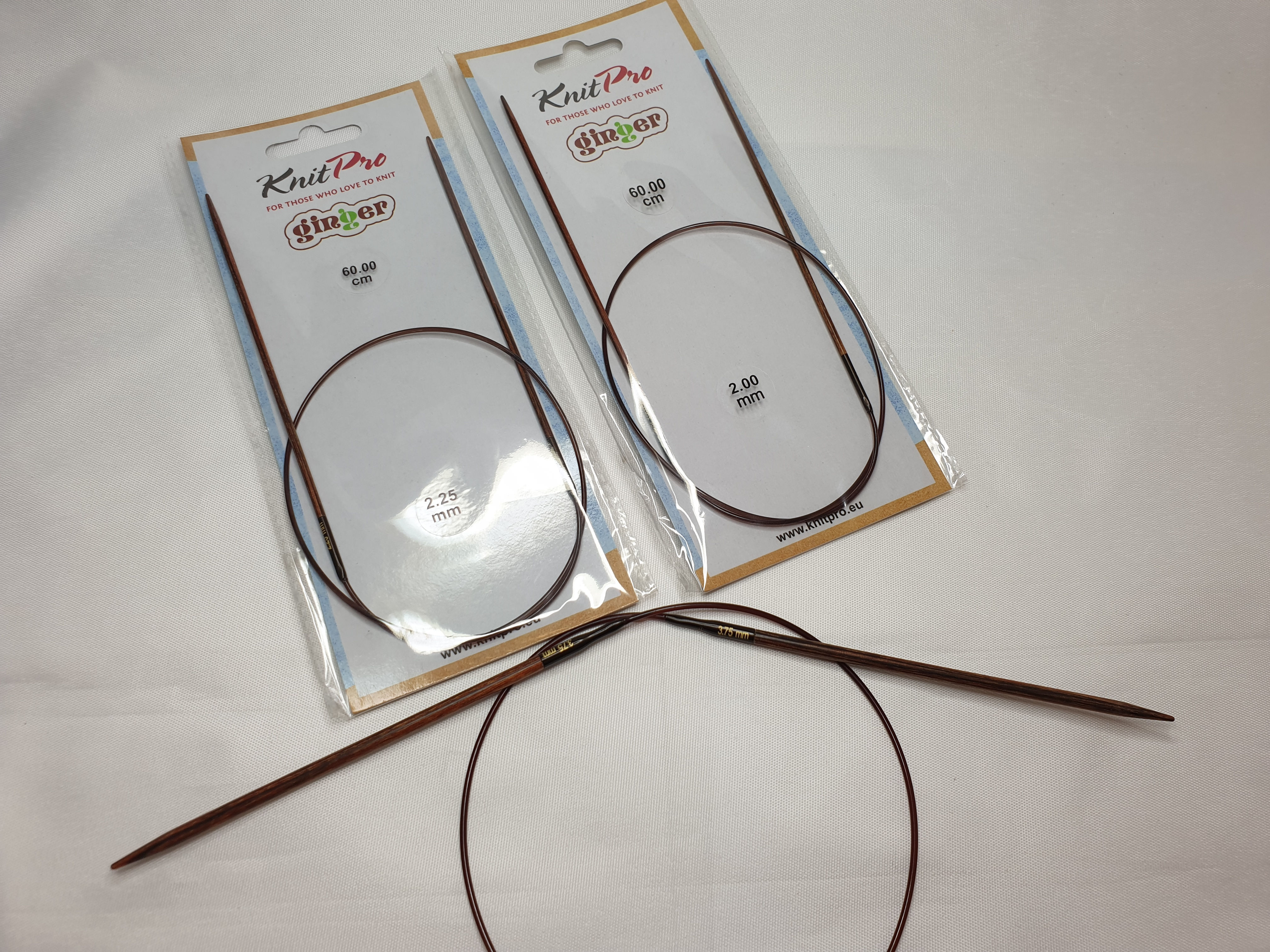 Knitpro GINGER circular needles, 60 cm, 2-12mm