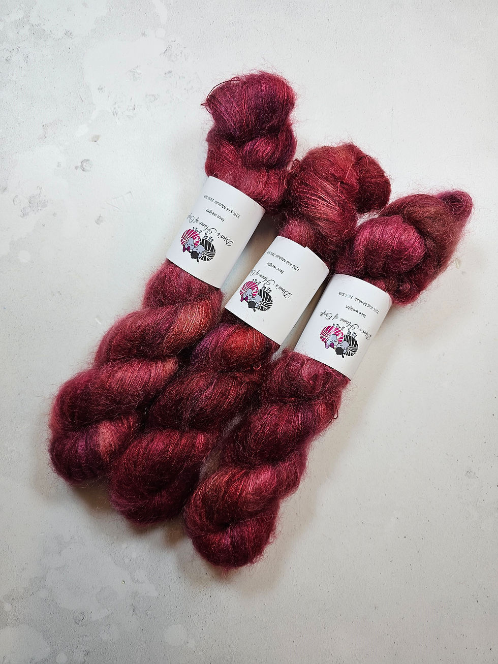 Миниатюра: Kid Mohair Silk yarn, Lace weight, 50 g, MULLED MOMENTS
