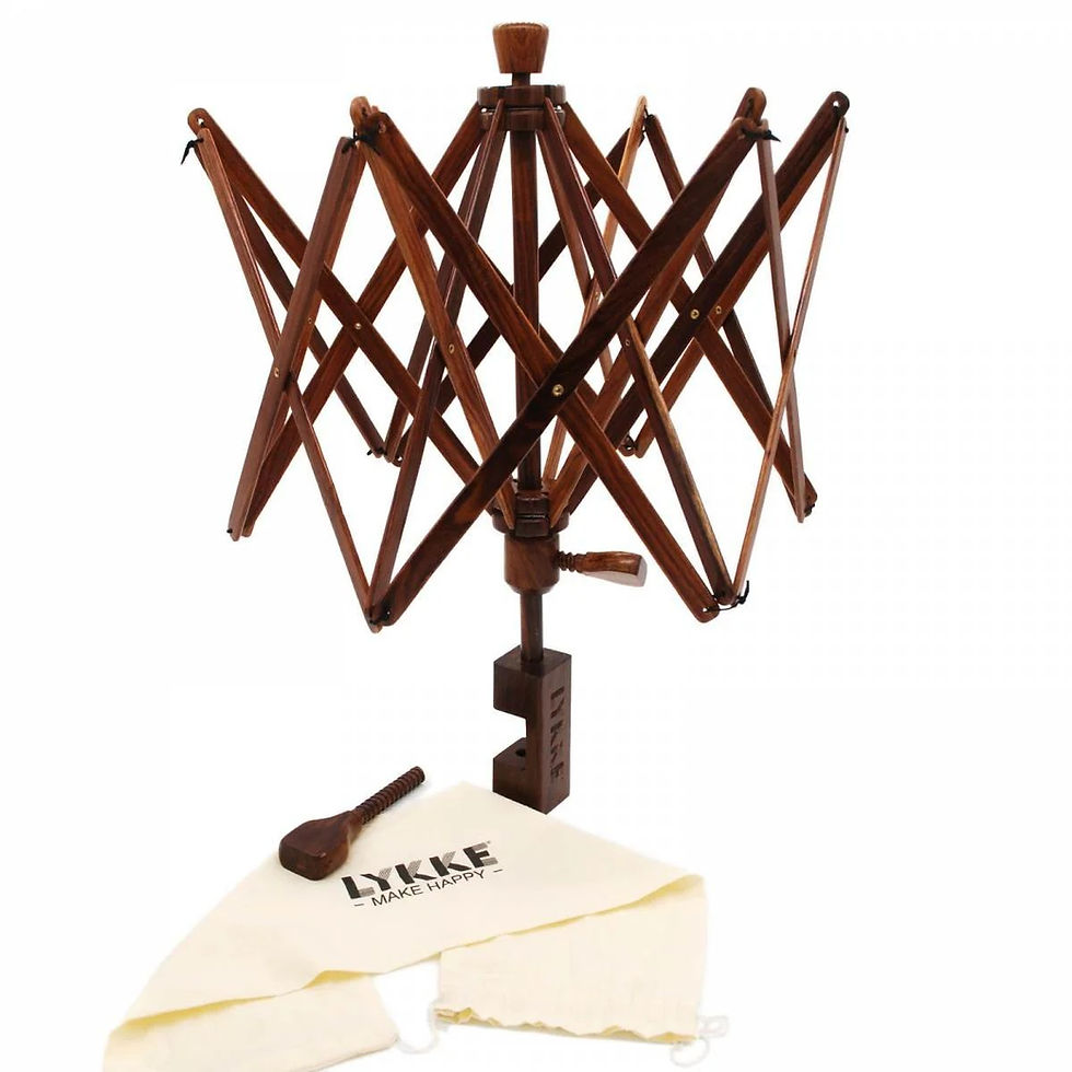 LYKKE UMBRELLA SWIFT, yarn swift, Rosewood