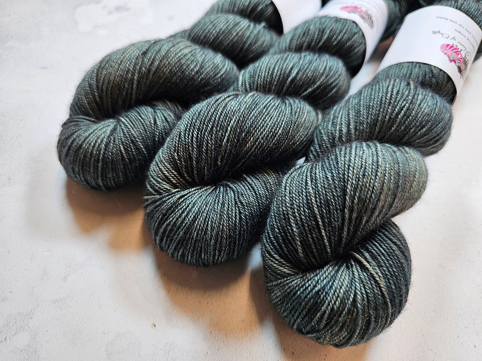 Miniature : Yak, SW Merino,Nylon fingering weight yarn, 100 g, PETROL