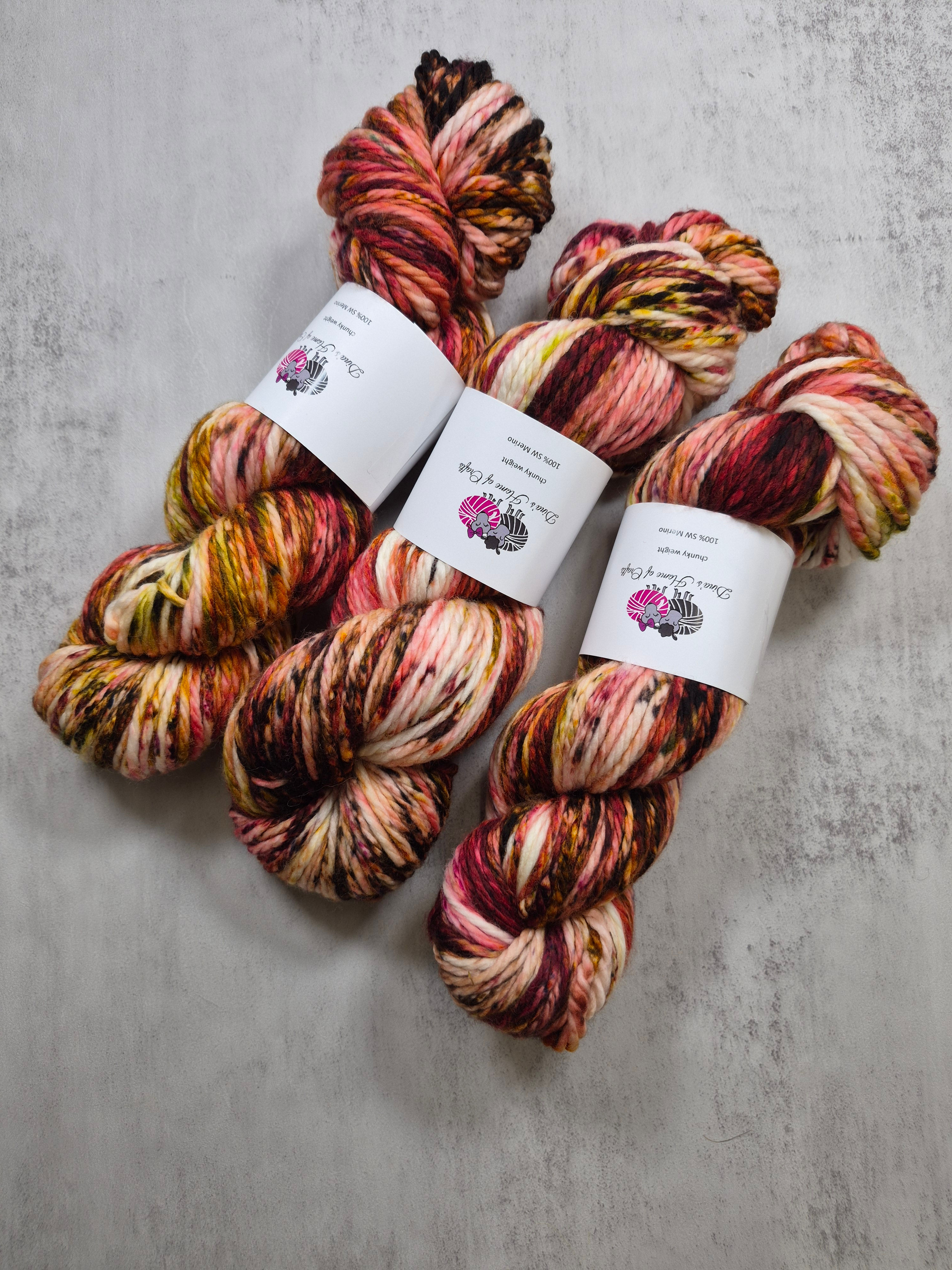 SW Merino, chunky weight yarn, 150g, HEARTLIGHT