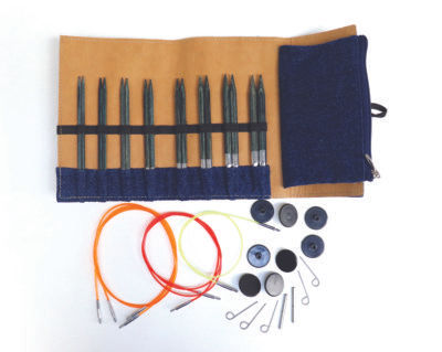 KnitPro Indigo Wood Interchangeable needle set