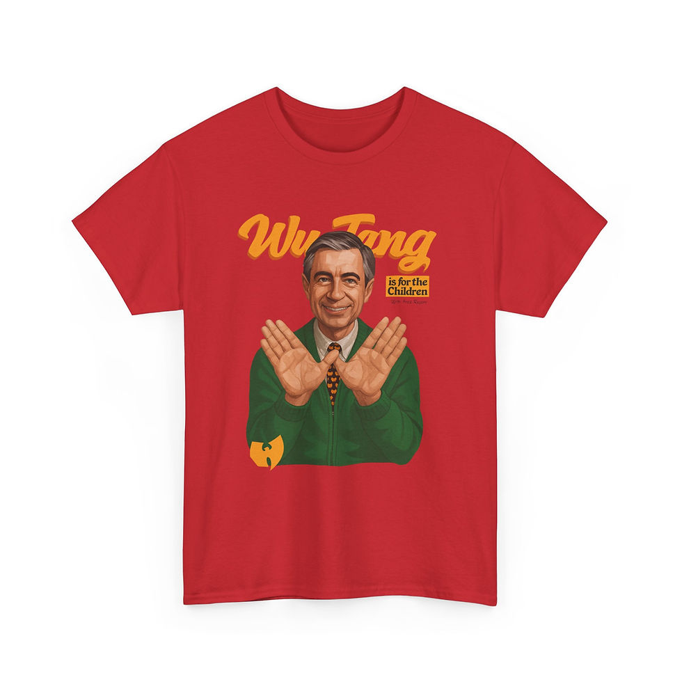Thumbnail: Wu-Tang x Mister Rogers Mashup Tee – “Is for the Children” Edition