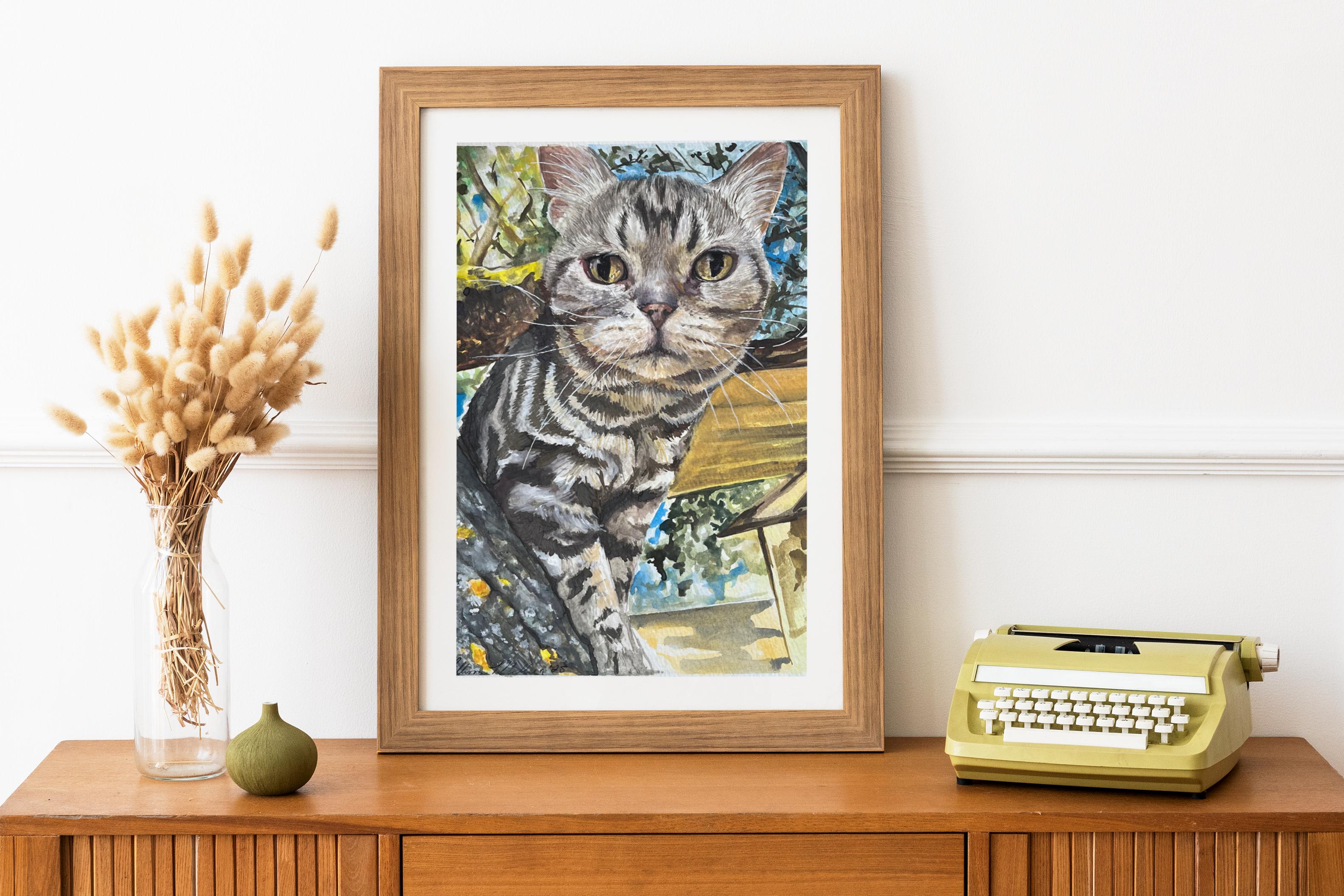 Single Pet, Custom Watercolor Pet Portrait