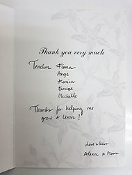 Review & Testimonial - Alexa's card