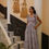 Thumbnail: Yasmin striped smocked sundress in Midnight