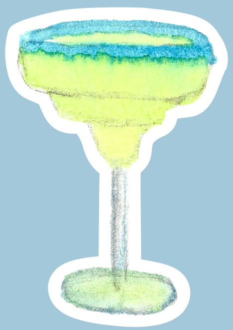Thumbnail: CHEERS to Margaritas Die-Cut Sticker Set
