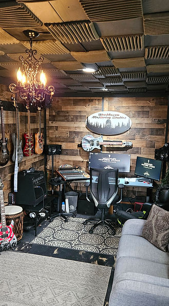 Mix room in the studio