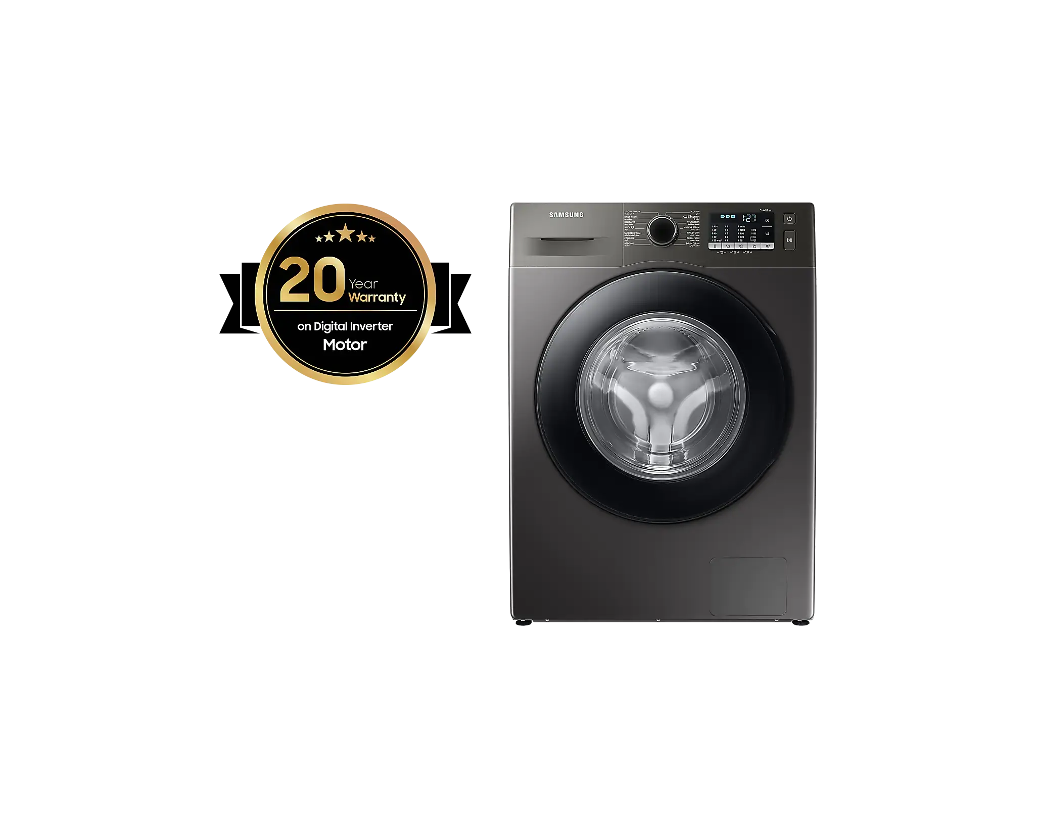 Samsung 8 Kg Front Load Washing Machine With Hygiene Steam, Drum Clean