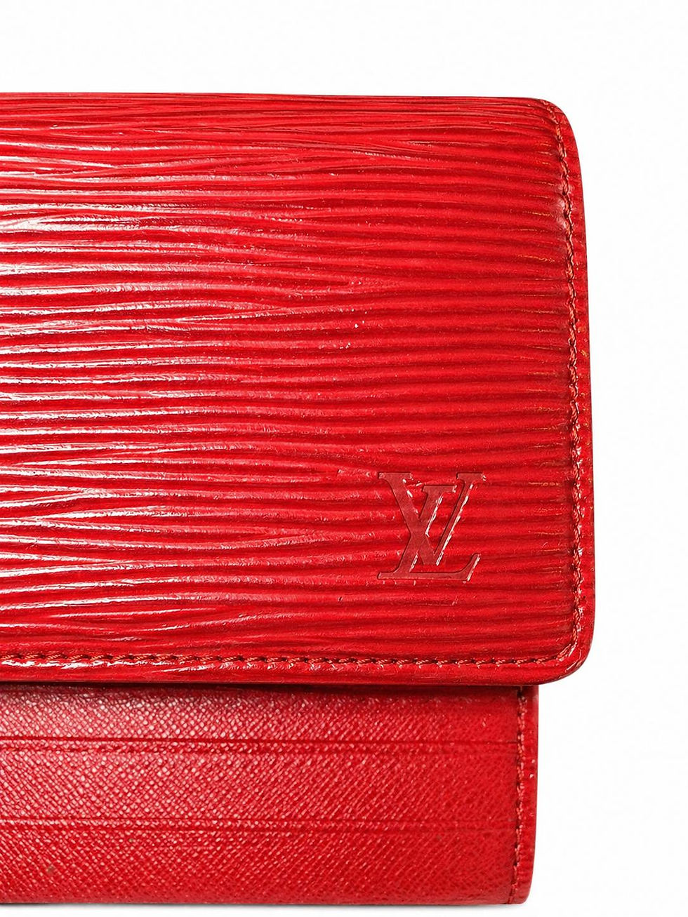 Thumbnail: Red Louis Vuitton wallet close-up
