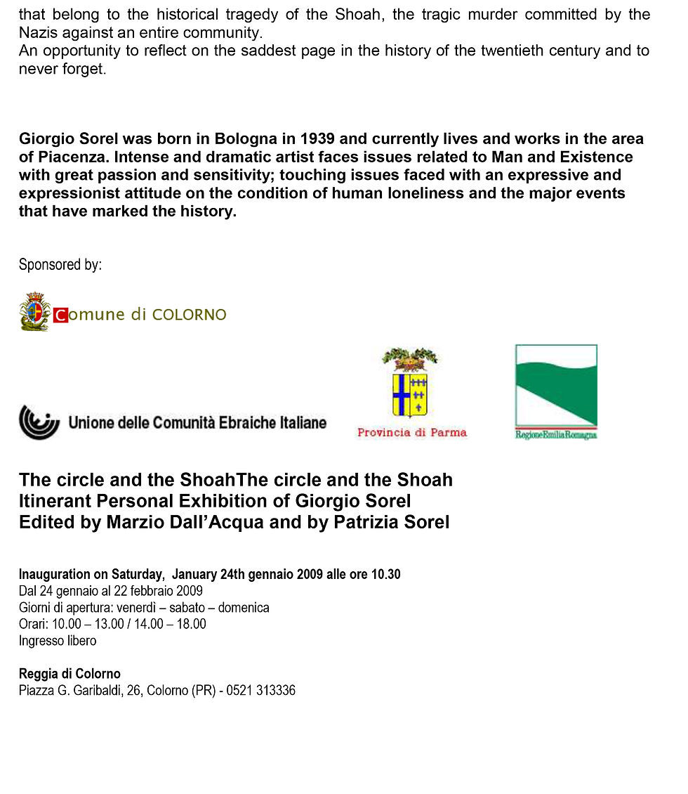 Press release Colorno (Parma) 2009