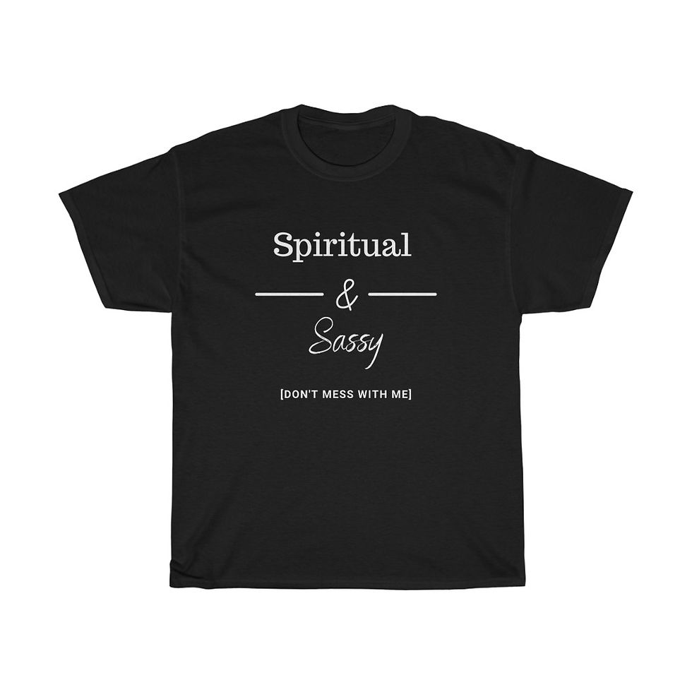 Thumbnail: SPIRITUAL & SASSY Unisex Heavy Cotton Tee