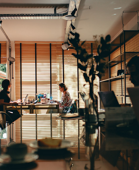 Working from a Cafe