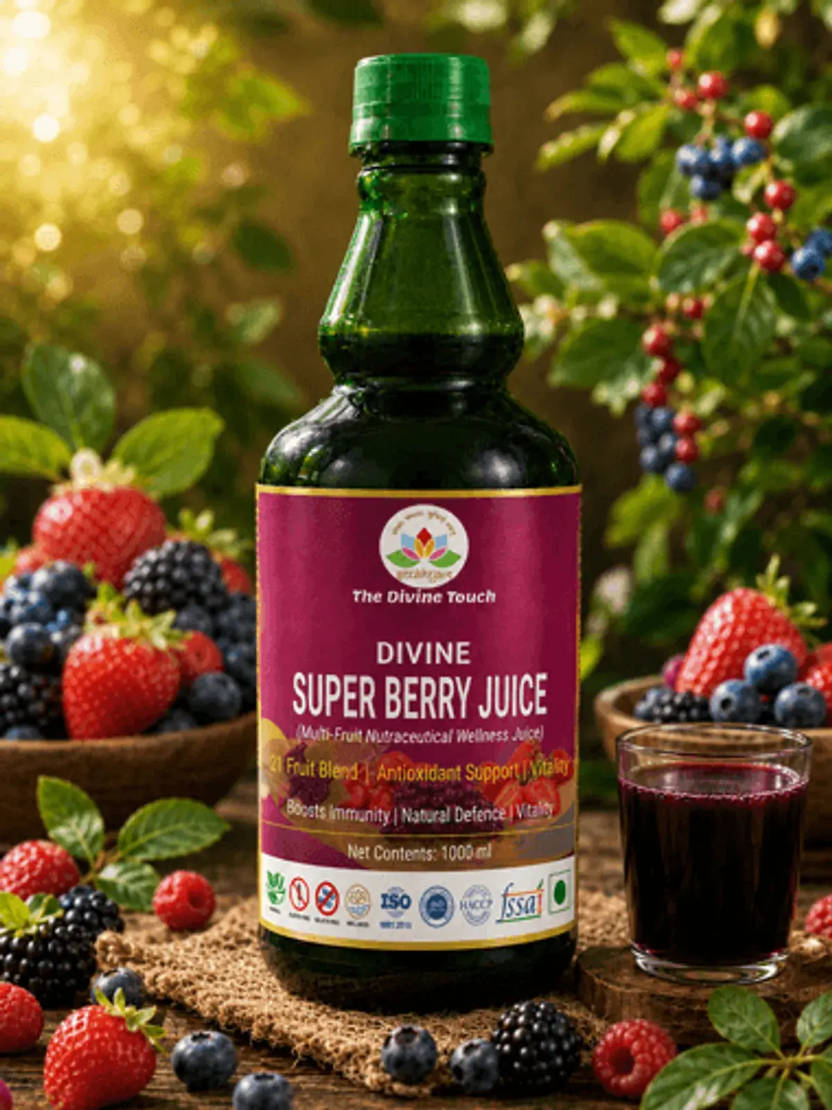 Divine Super Berry Juice | Pack of 1000 ml