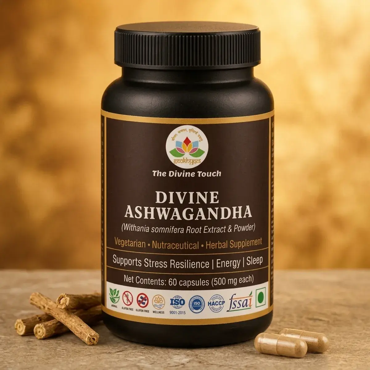 Divine Ashwagandha Capsules | Pack of 60