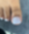 Milky White Acrylic Toe Set