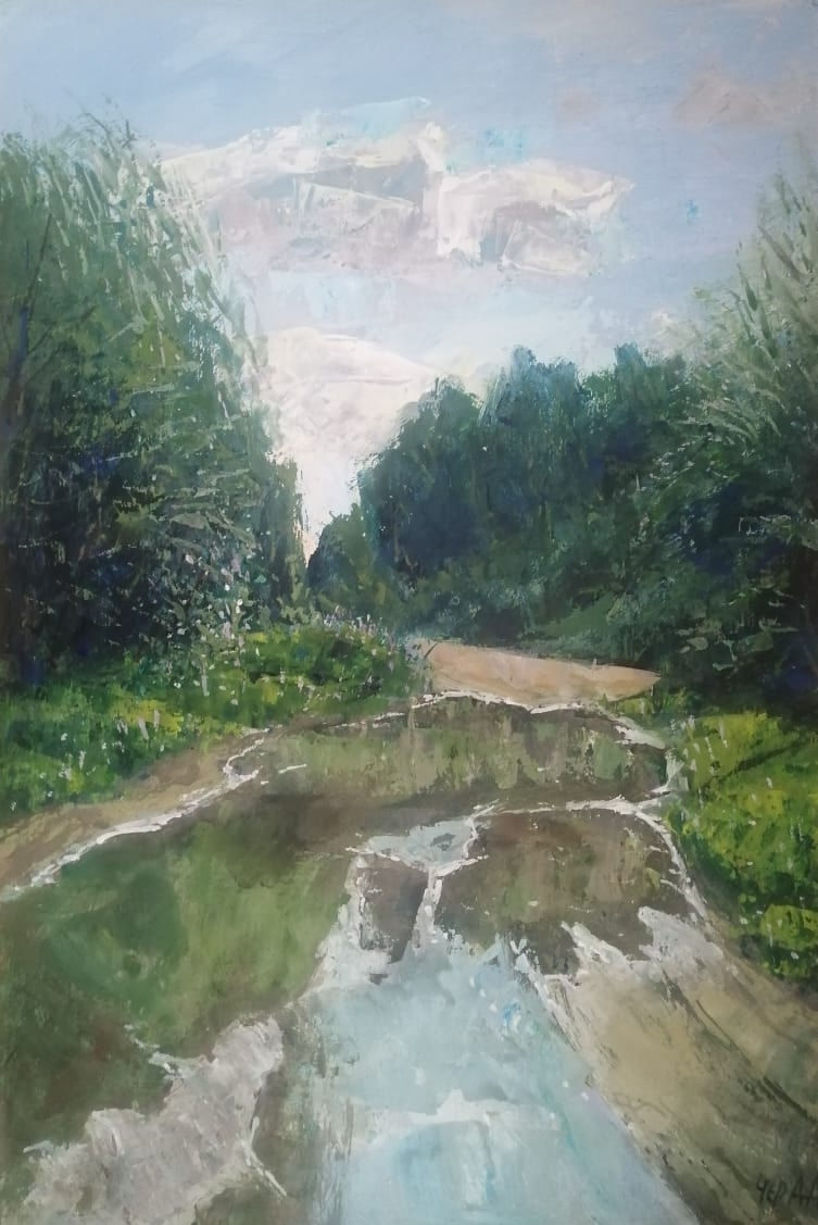 Лужи после дождя. 2025 г.